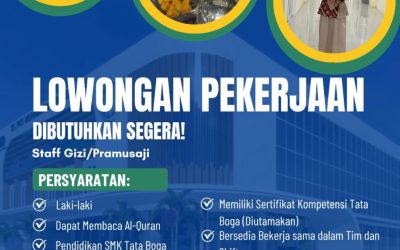 Lowongan Pekerjaan Pramusaji di PKU Muhammadiyah Grabag: Batas Lamaran diterima 25 Oktober 2025
