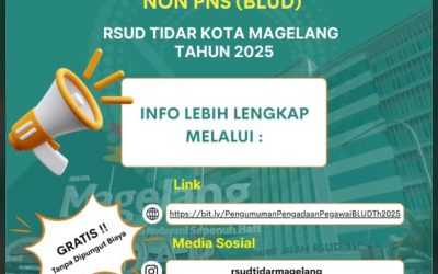 Lowongan Pekerjaan BLUD di RSUD Tidar Kota Magelang (Ada Farmasi): Batas Lamaran diterima 13 November 2025