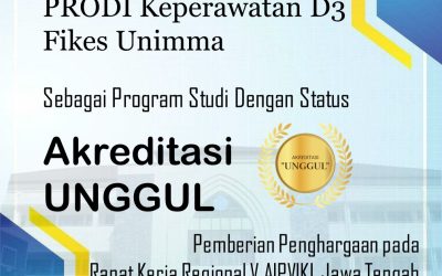 Prodi Keperawatan (D3) Memperoleh Penghargaan Sebagai Prodi Dengan Akreditasi UNGGUL