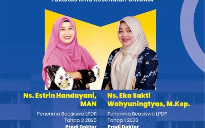 Ns. Estrin Handayani, MAN dan Ns. Eka Sakti Wahyuningtyas, M.Kep Lolos Beasiswa LPDP Prodi Doktor Ilmu Keperawatan di Universitas Indonesia Tahun 2026