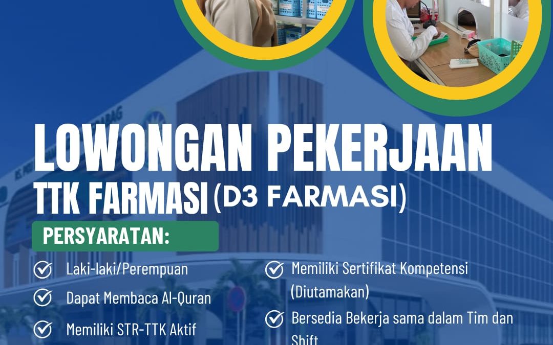 Lowongan Pekerjaan Tenaga Teknis Kefarmasian di RS PKU Muhammadiyah Grabag: Batas Lamaran Diterima 9 Oktober 2026