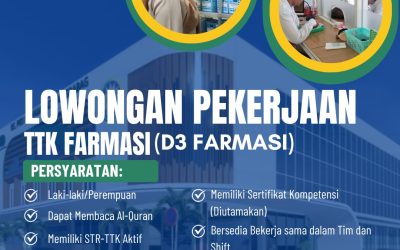 Lowongan Pekerjaan Tenaga Teknis Kefarmasian di RS PKU Muhammadiyah Grabag: Batas Lamaran Diterima 9 Oktober 2026