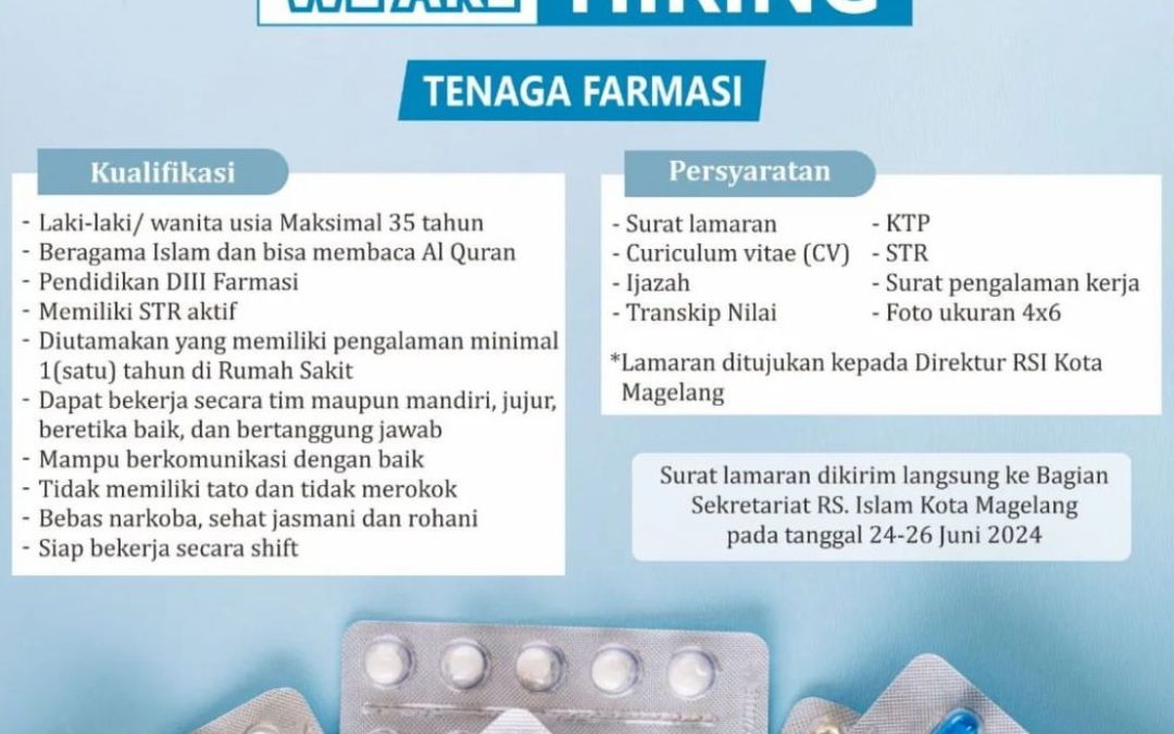 Lowongan Pekerjaan RSI Kota Magelang: Updated Bulan Juni 2024