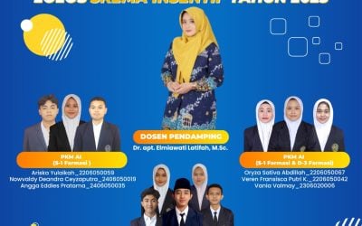Dr. apt. Elmiawati Latifah M.Sc Sukses Membimbing Tiga Kelompok Mahasiswa Hingga Lolos PKM Unimma Skema Insentif Tahun 2025