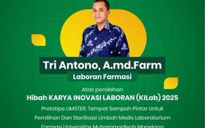 Tri Antono, A.md. Farm (Laboran Farmasi) Lolos Hibah Karya Inovasi Laboran (KILab) 2025