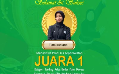 Tiara Kusuma Mahasiswa D3 Keperawatan Memperoleh Juara I Kejuaraan Pencak Silat Bandung Lautan Api Tahun 2026