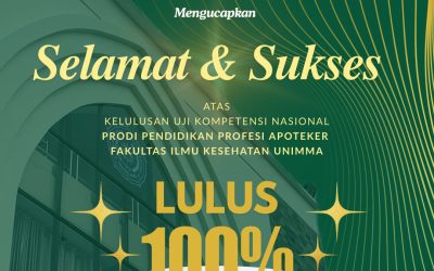 Alhamdulillah, Mahasiswa Prodi Pendidikan Profesi Apoteker Lulus 100% di Uji Kompetensi Nasional