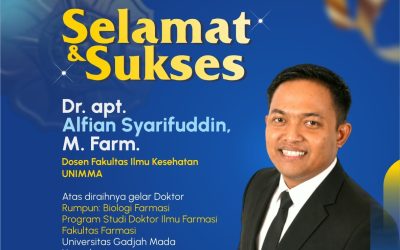 Dr. apt. Alfian Syarifudin, M.Farm: Doktor Baru Bidang Biologi Farmasi di Fikes