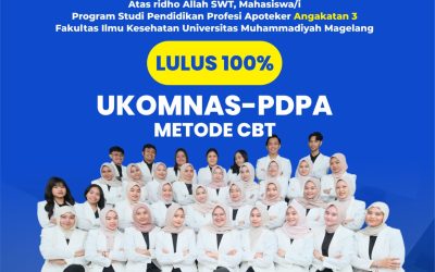 Mahasiswa Prodi Pendidikan Profesi Apoteker Angkatan ke-3 Semuanya Lolos UKOMNAS-PDPA Metode CBT