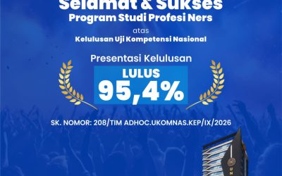 Mahasiswa Prodi Profesi Ners Sukses Melalui Ujian Kompetensi Nasional Dengan Prosentase Kelulusan 95,4%